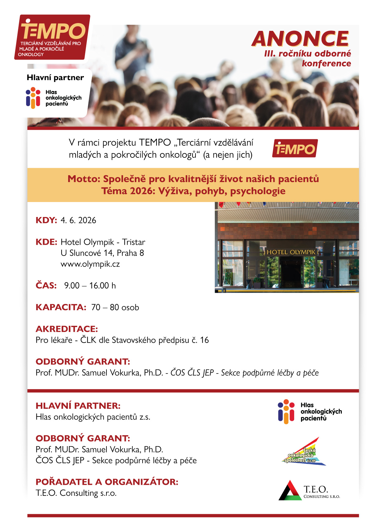Anonce TEMPO 2026