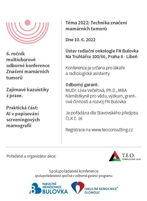 6. ročník multioborové odborné konference značení mamárních tumorů 2022